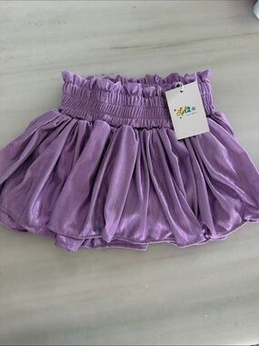 Lola + The Boys Shimmery Lavender Tulle Skirt